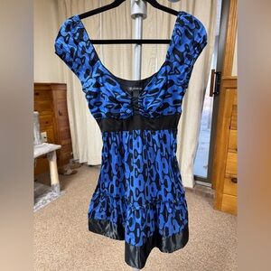 International concepts blue and black dress